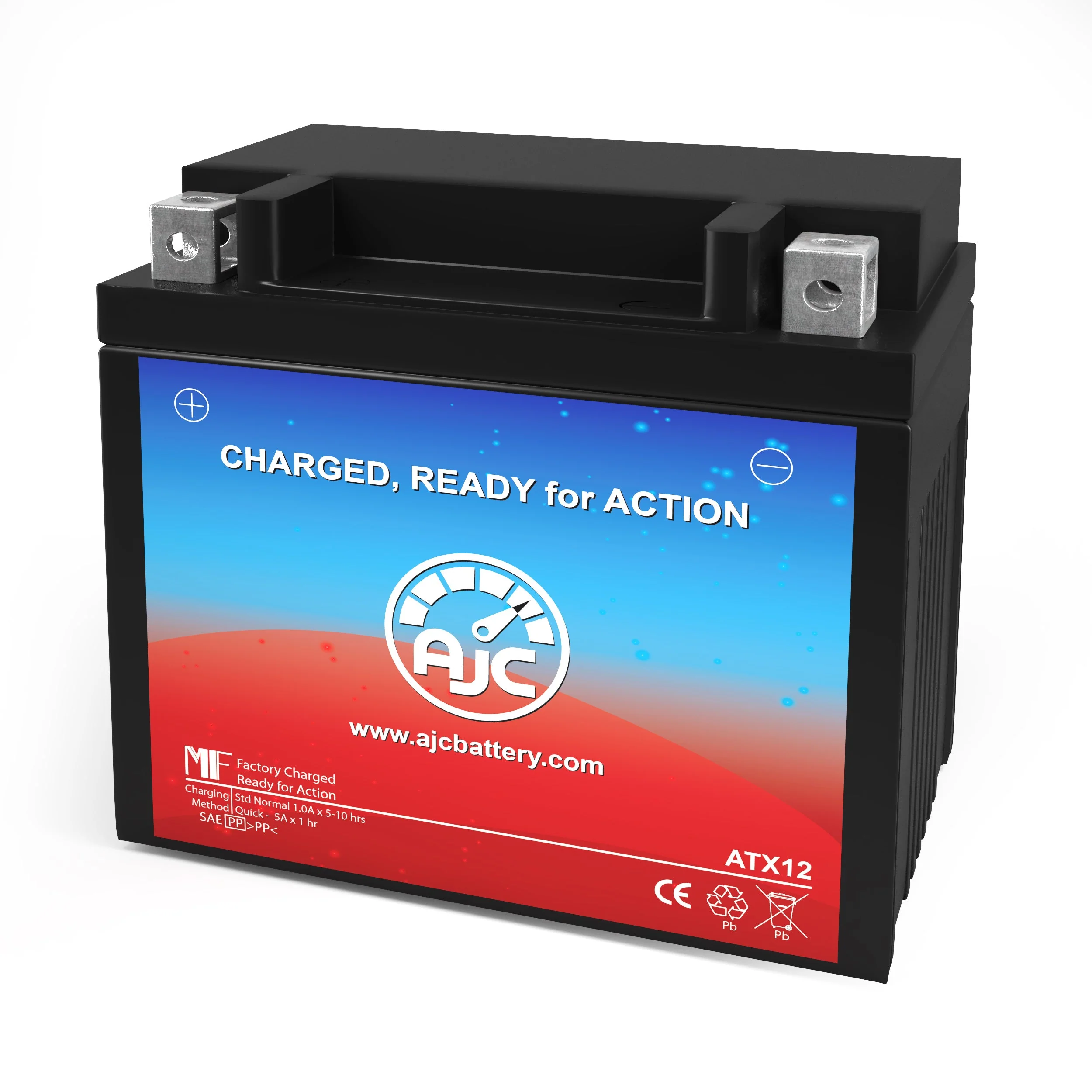 AJC Battery Compatible with Polaris RZR 170 EFI UTV Battery (2015-2019) - view 1