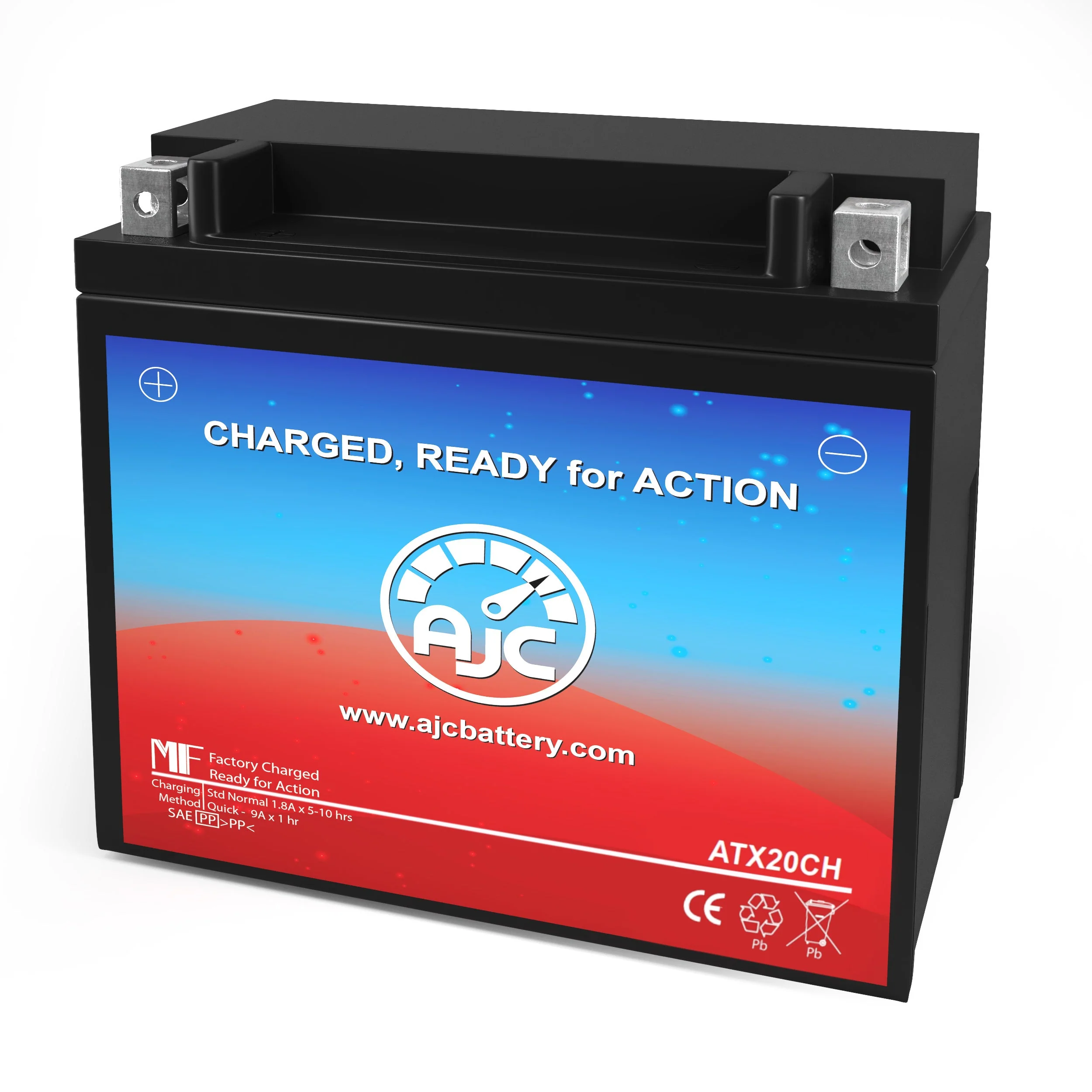 AJC Battery Compatible with Polaris Indy 600CC Snowmobile Battery (2014-2018) - view 1