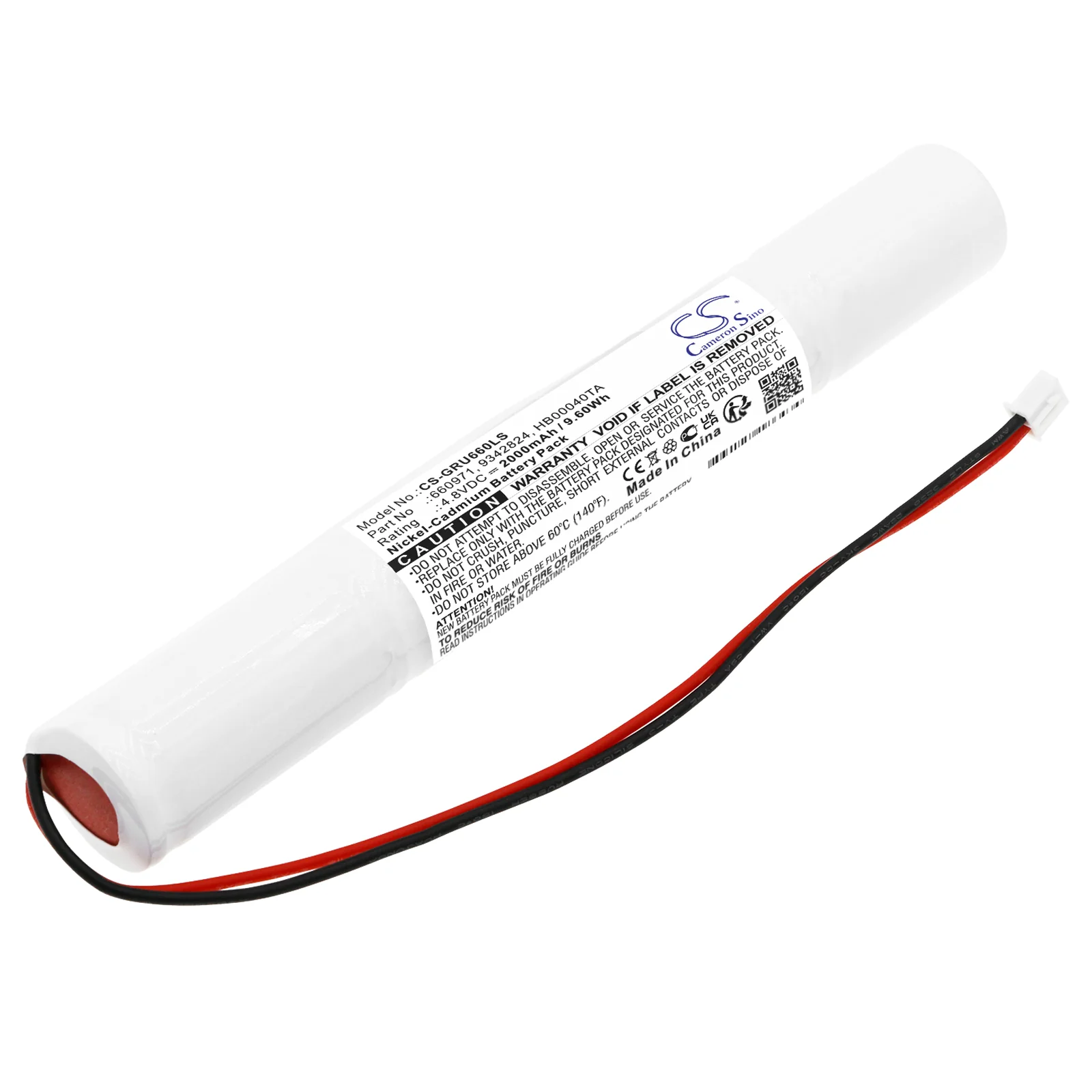 Legrand URA ONE 6 616 40,URA ONE 6 626 34 40,U21LED 6 616 10,U21LED 6 626 07 10,B65LED 6 614 40,B65LED 6 624 34 40 Emergency Light Replacement Battery - view 1
