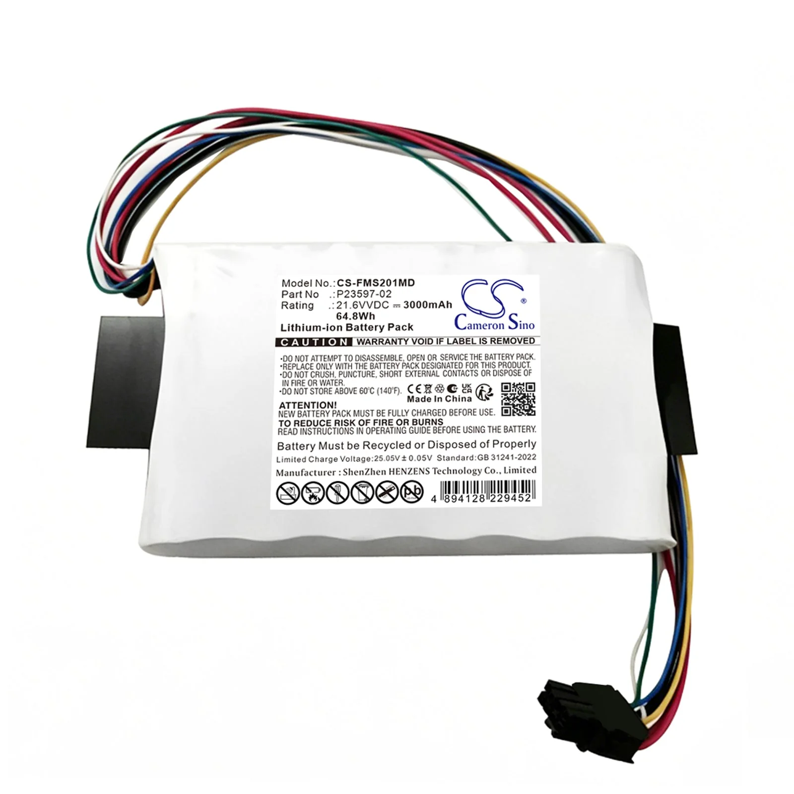 Fujifilm SonoSite 07-56418-201 Medical Replacement Battery - view 1