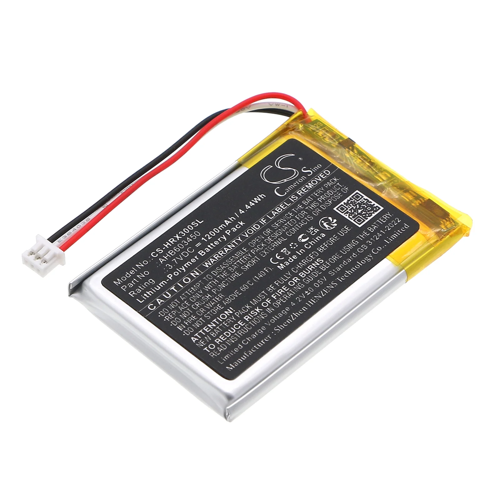 HyperX Cloud III Wireless-Gaming Headset Headphone Replacement Battery - view 1