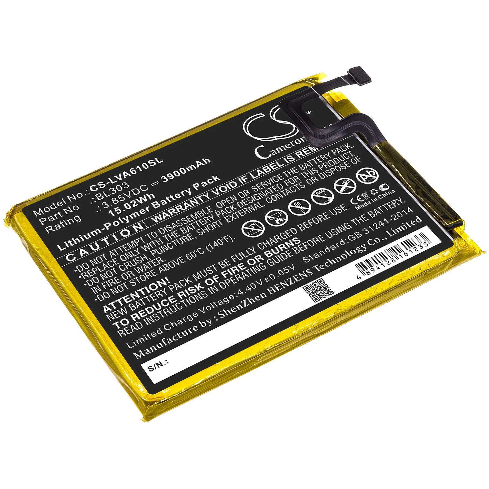 Lenovo A6 Note,PAGK0027IN,PAGK0027,L19041 Mobile Phone Replacement Battery - view 1