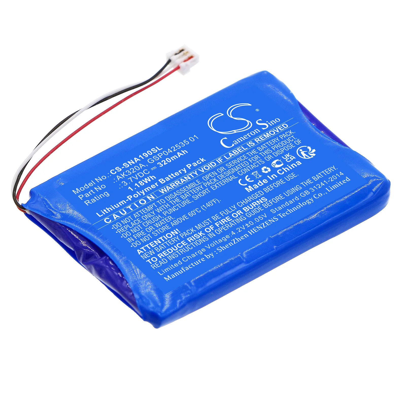 Snom A190 Headphone Replacement Battery - view 1