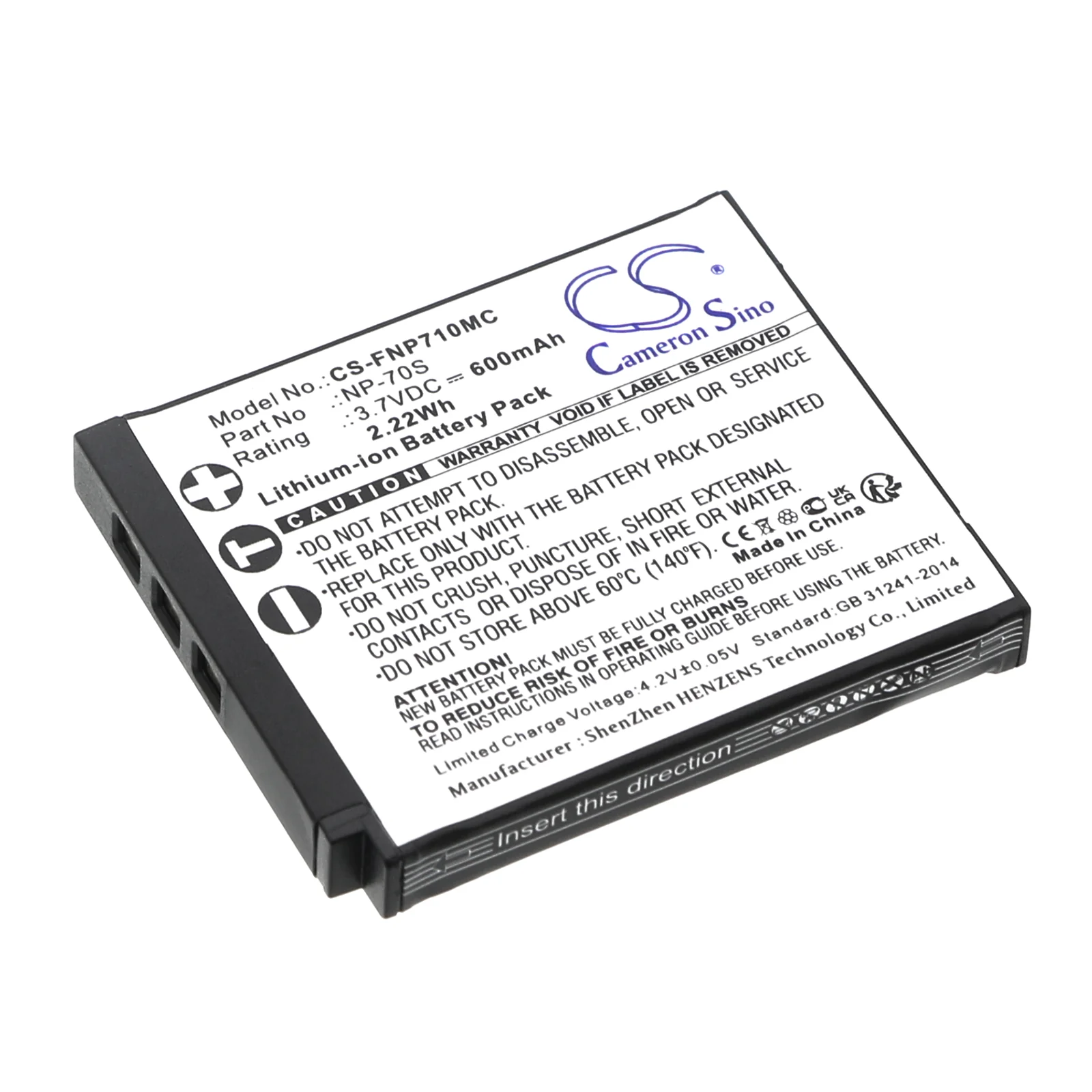 Fujifilm Instax Mini 99 Camera Replacement Battery - view 1
