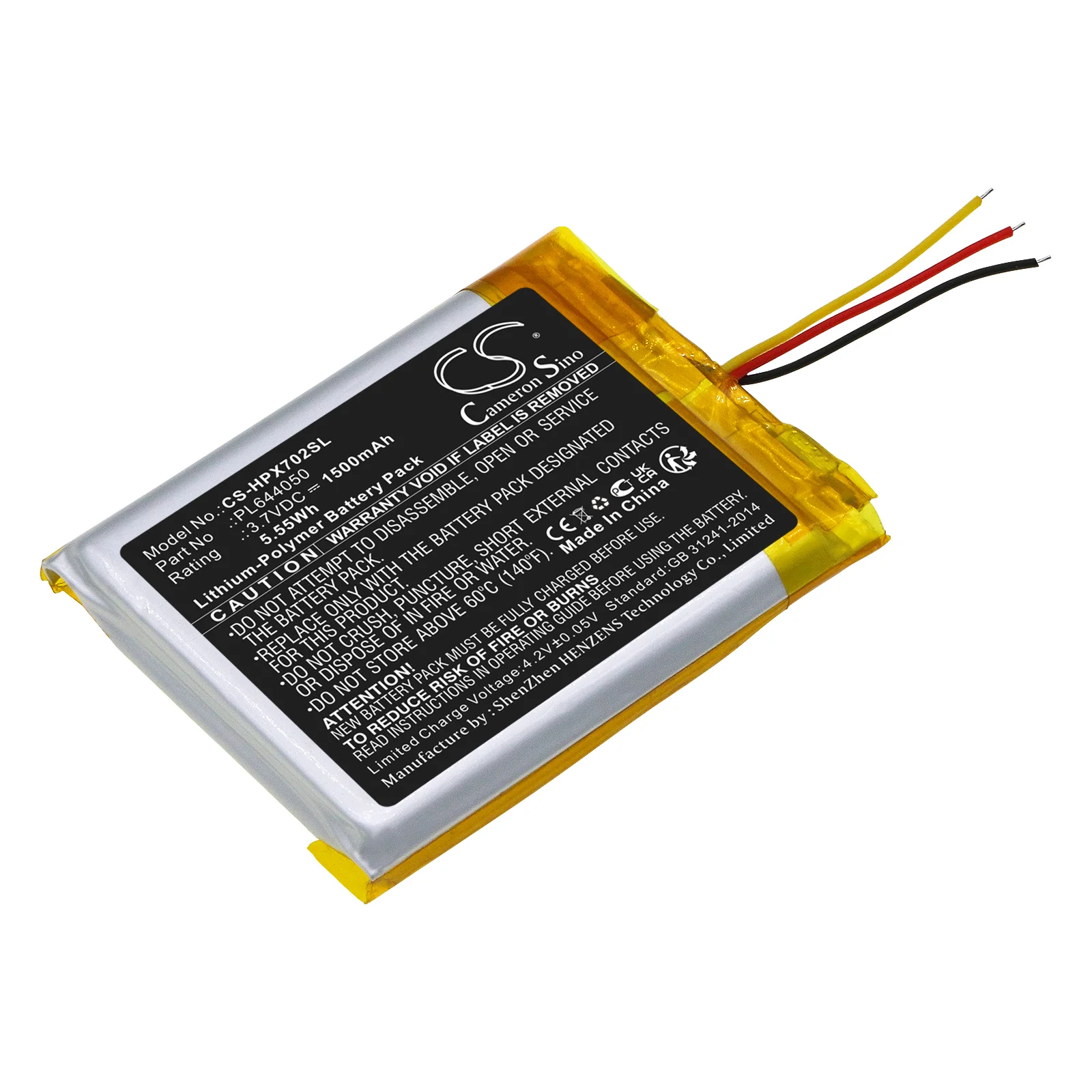 HyperX Cloud Flight,Cloud Alpha,Cloud Flight S,Cloud Flight Wireless,Cloud II Headphone Replacement Battery - view 1