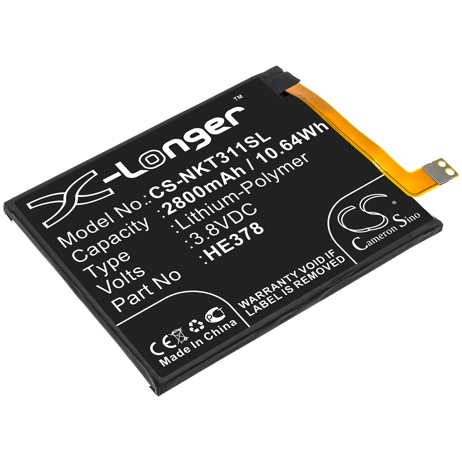 Nokia 3.1A,TA1140,TA1141 Mobile Phone Replacement Battery - view 1