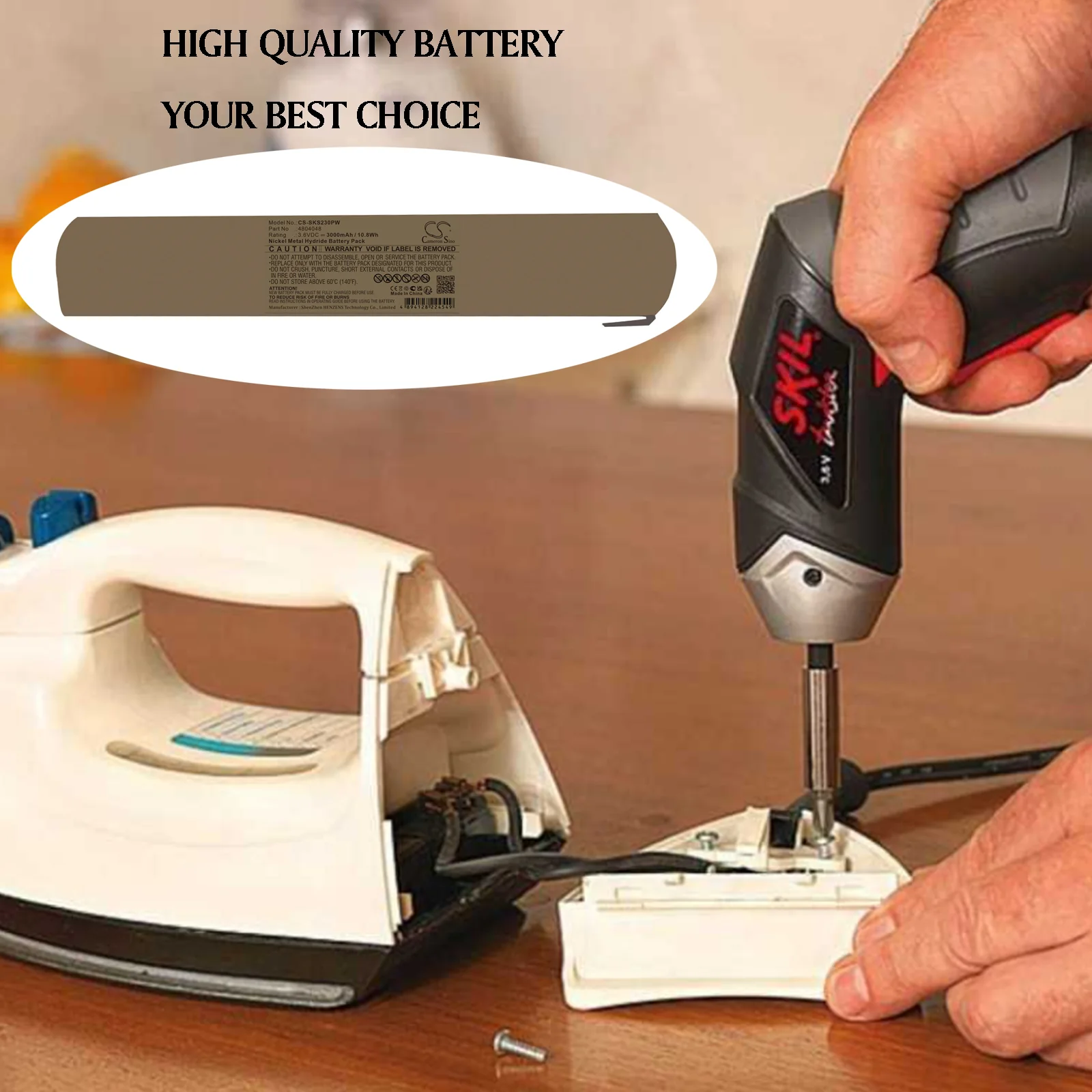 Skil 2000,2125,2305,Cordless Schrewriver 2000,Cordless Schrewriver 2125,Cordless Schrewriver 2305 Power Tool Replacement Battery - view 1