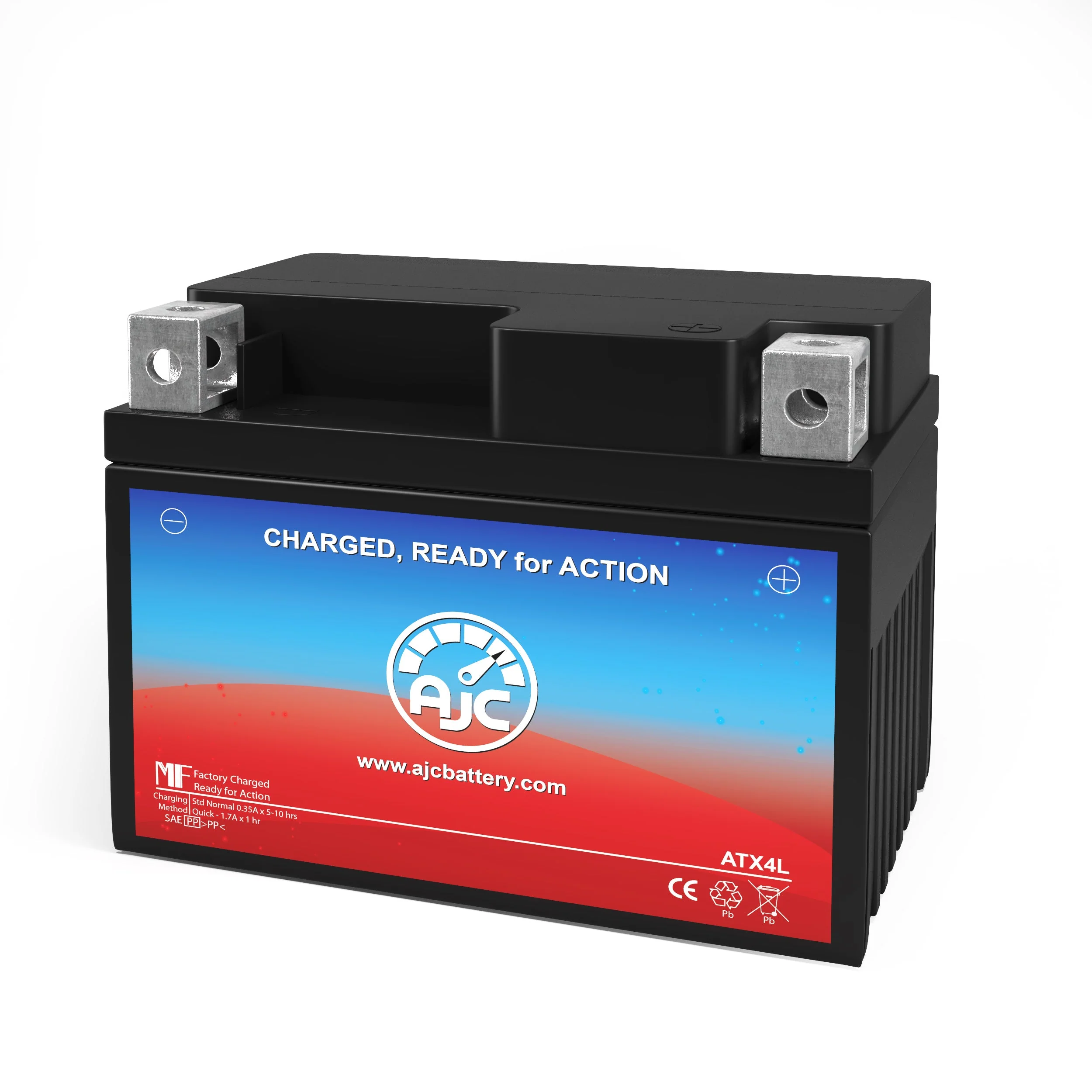 AJC Battery Compatible with Honda 5FB Big Wheel 125CC Motorcycle Battery (2014) - view 1