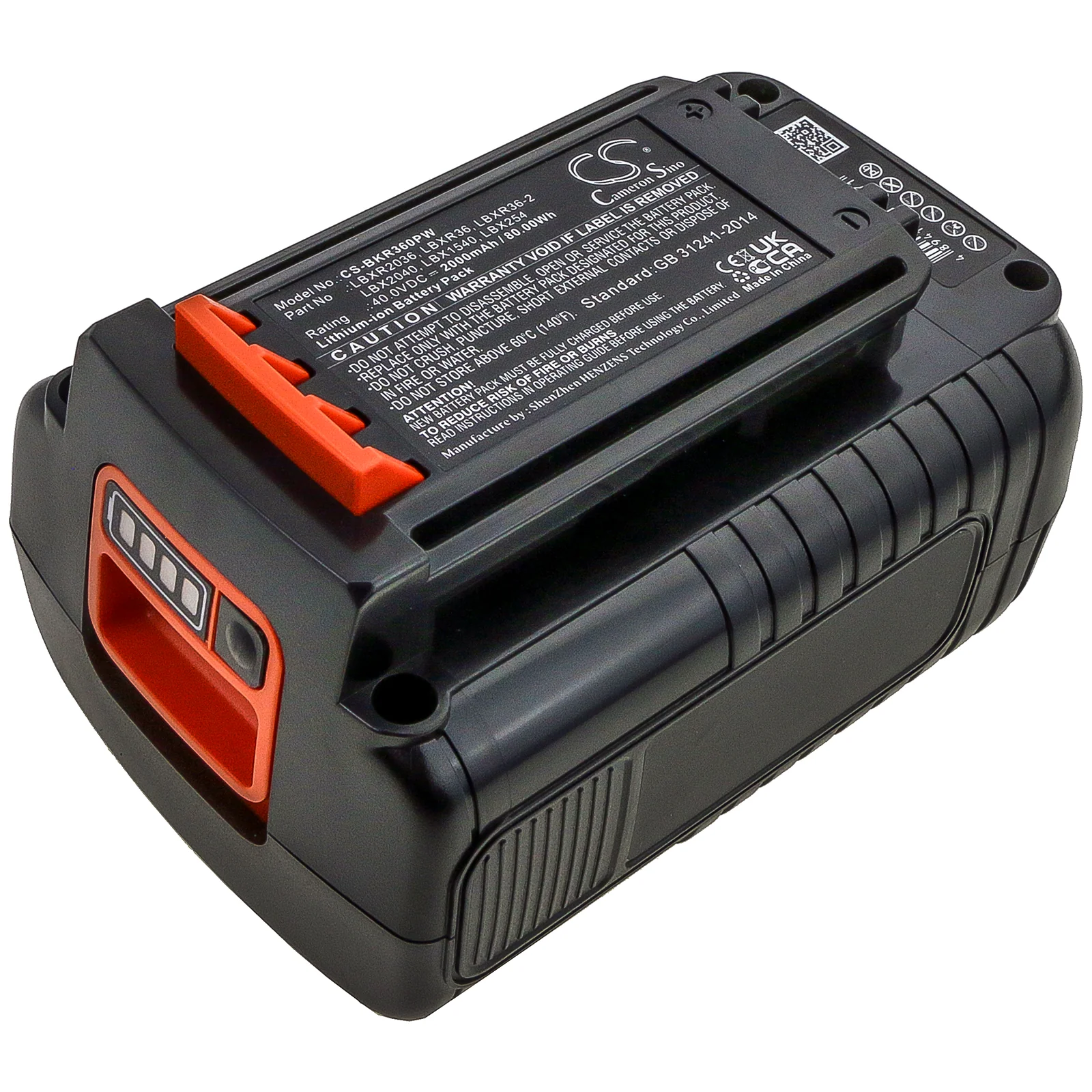 Black & Decker LST136B,LCC340C,LST136,LHT2436,LSW36,LCS1240,LST540,LST136W,LSW36B,LSWV36,LSWV3,LCC140,LCC240,LCS1240B,L Power Tool Replacement Battery - view 1