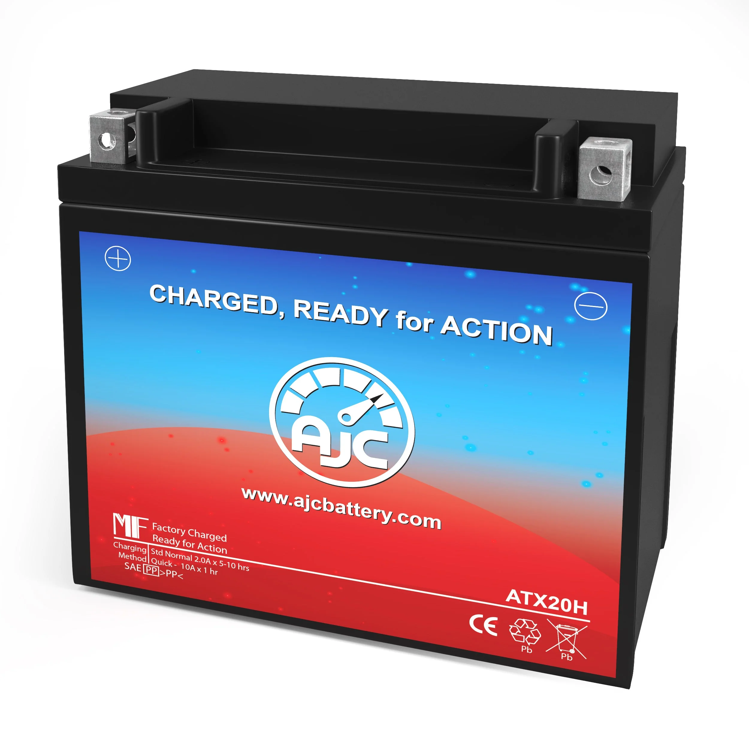 AJC Battery Compatible with Moto Guzzi California (CA only) 1100CC Motorcycle Battery (2003-2005) - view 1