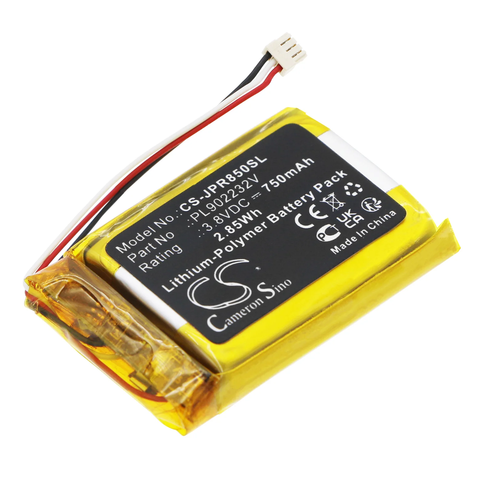 Jabra Elite 85t Charging Case Headphone Replacement Battery - view 1
