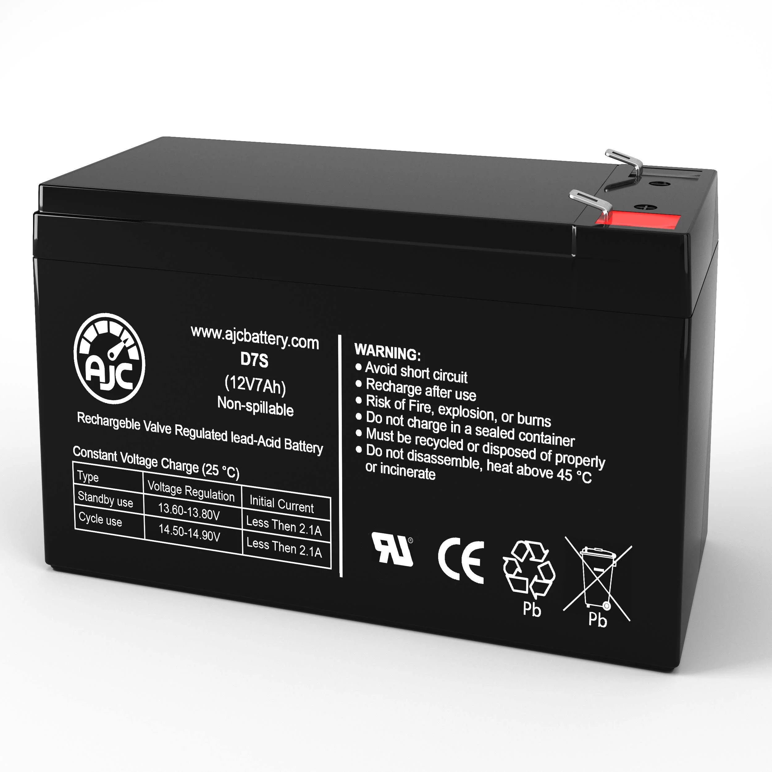 AJC Battery Compatible with Liebert 48VBATT 12V 7Ah UPS Battery - view 1