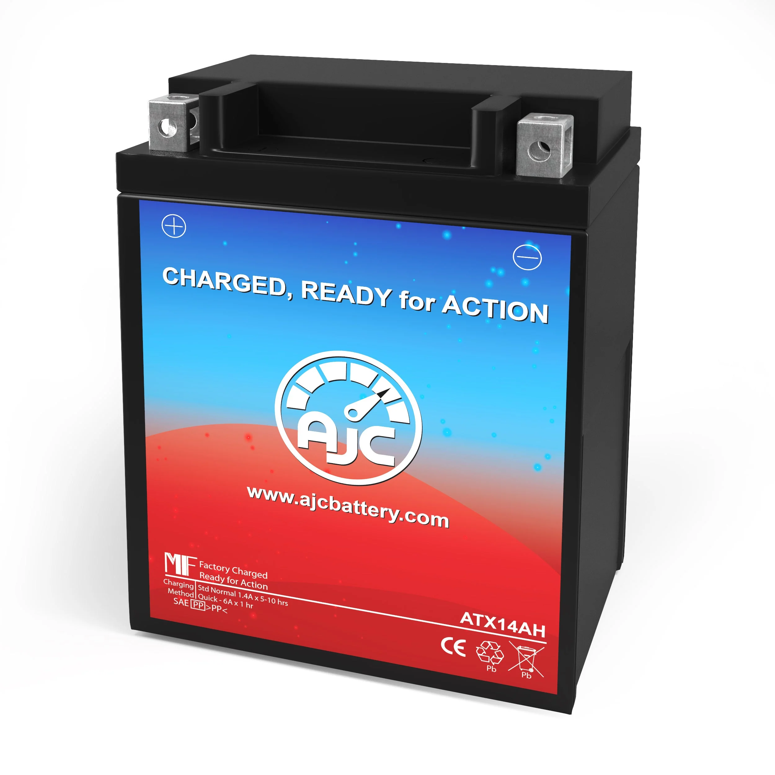 AJC Battery Compatible with Polaris 800 Classic Snowmobile Battery (2004) - view 1