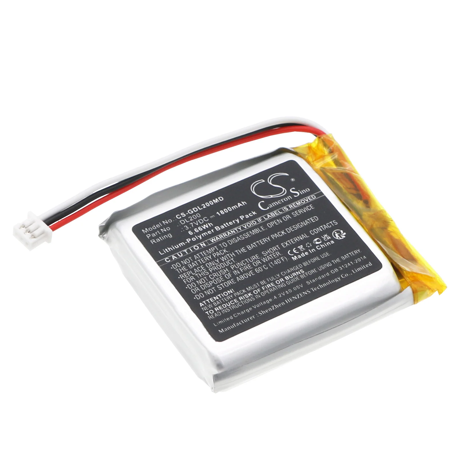 3GEN DL2,DermLite DL200,DL3,DL3N,Lumio S Medical Replacement Battery - view 1