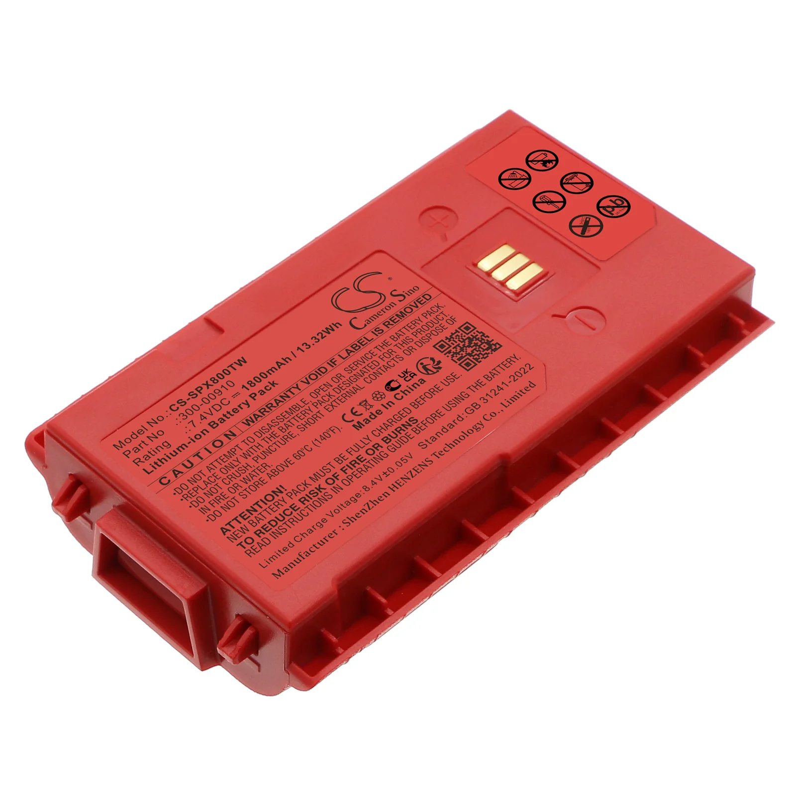 Sepura STP8X,STP8X000 Two Way Radio Replacement Battery - view 1
