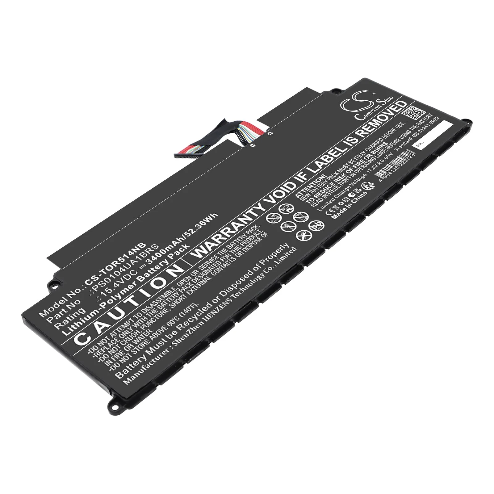 Toshiba Dynabook 4icp5 63 71 Dynabook M7 u Dynabook Mj54 hs Dynabook Mj54 hu Dynabook Mj54 hv Dynabook Portege Laptop and Notebook Replacement Battery - view 1
