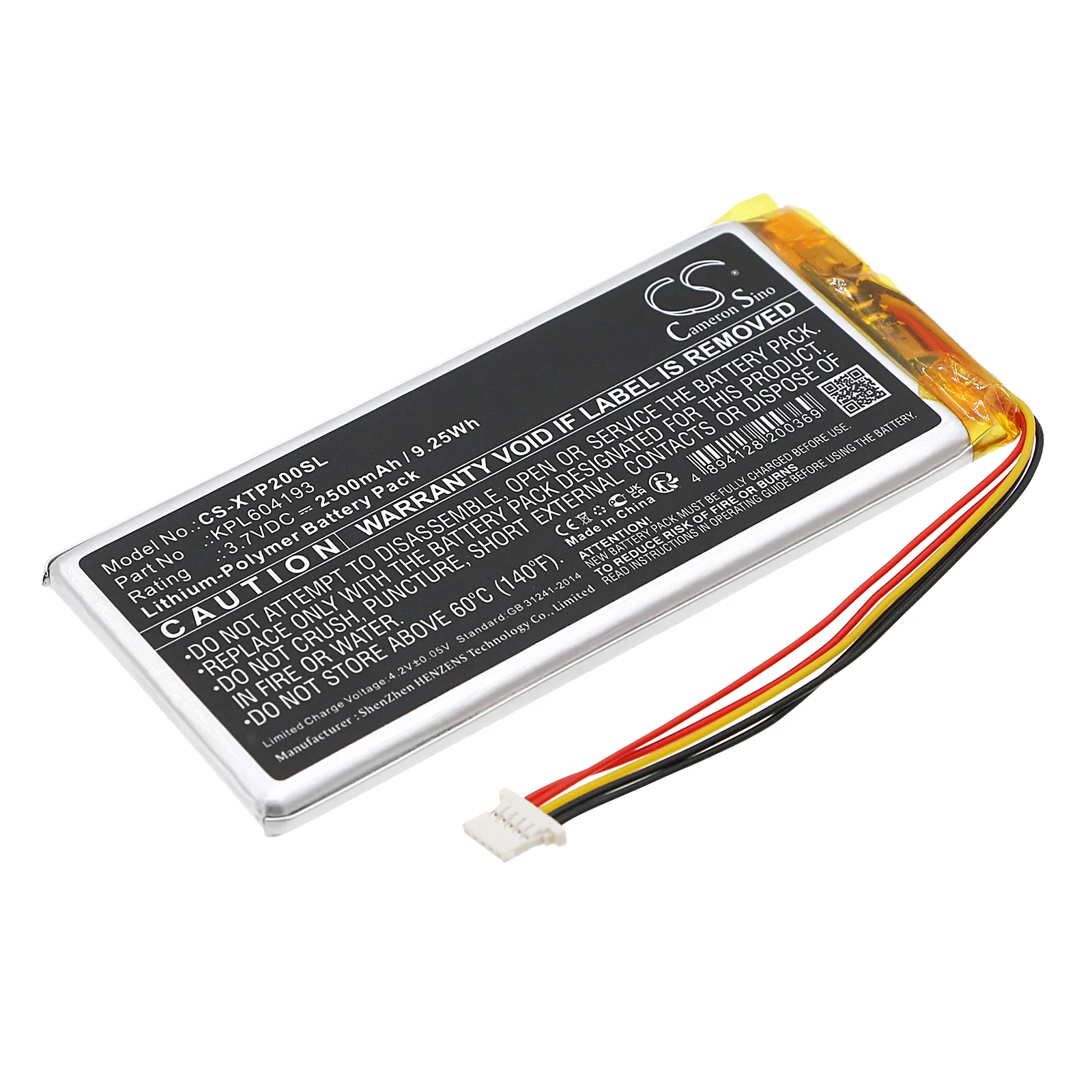 Xtool TP200,TP150,PS65,PS70,AutoProPad Basic,TP200 TPMS Diagnostic Tool,PS701 Pro Diagnostic Tool Diagnostic Scanner Replacement Battery - view 1