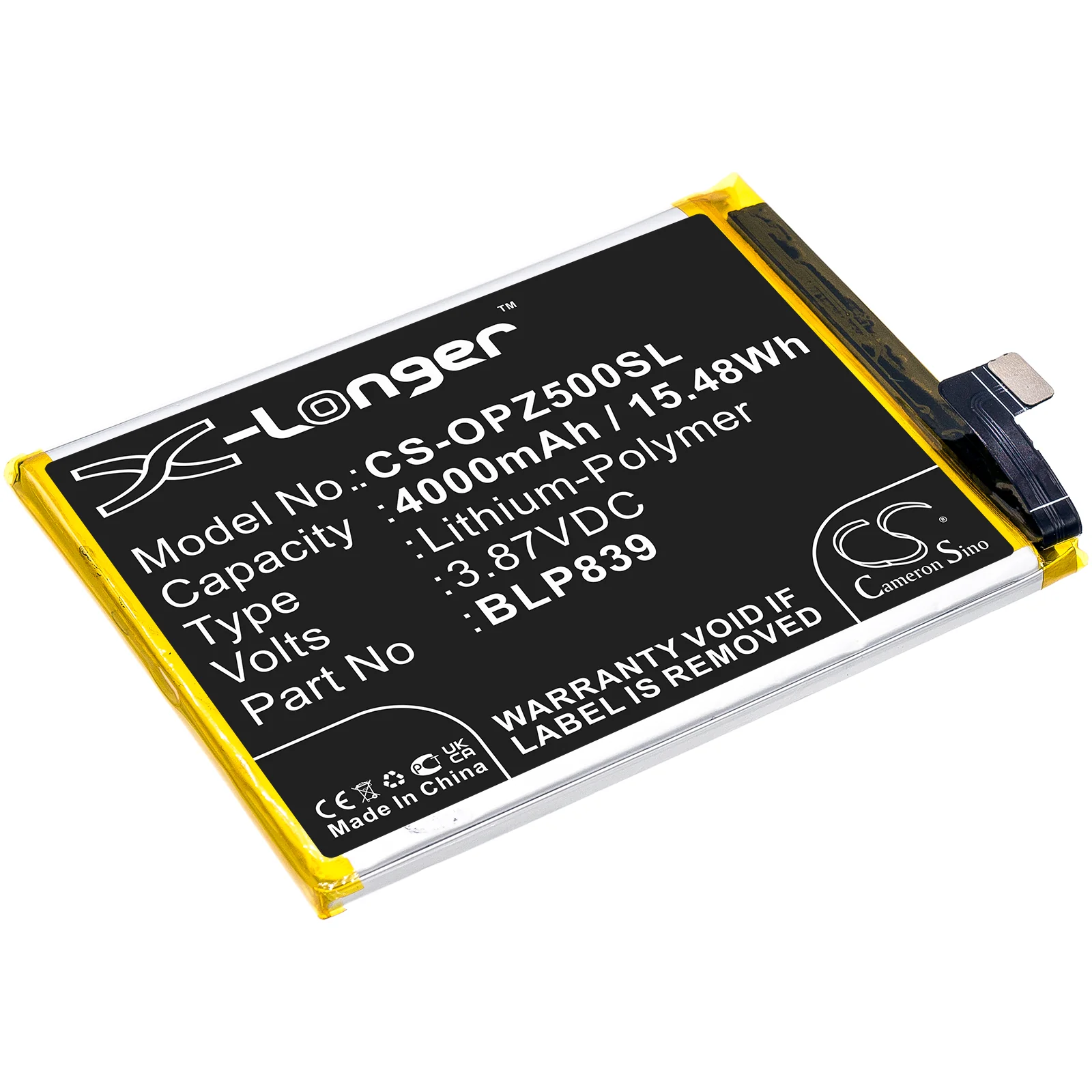 Oppo Reno 5Z 5G 2021,CPH2211,A94 5G,2213 Mobile Phone Replacement Battery - view 1