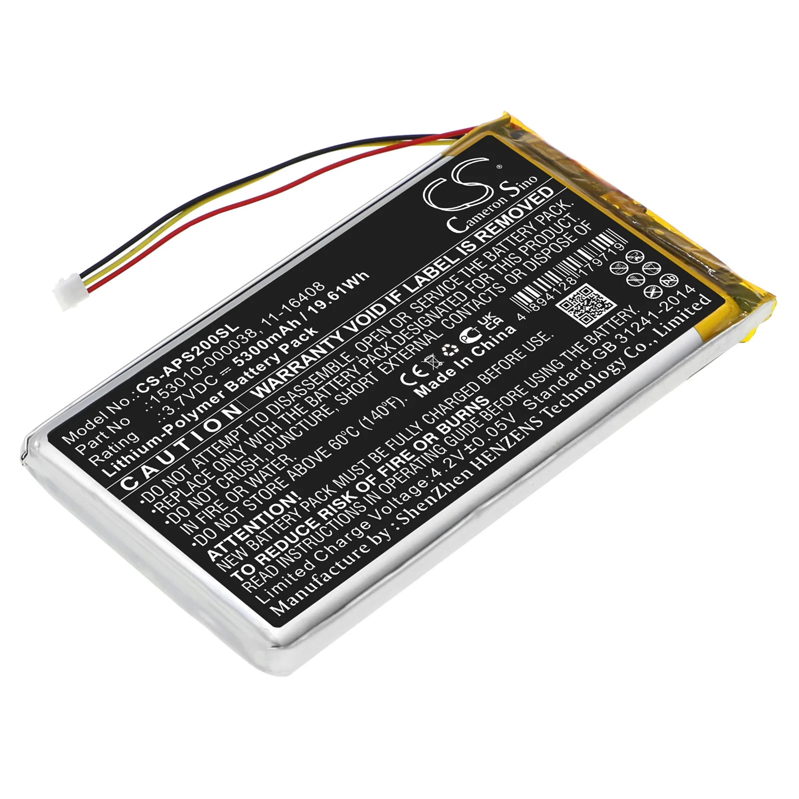 Appareo Stratus 2,Stratus 3,Stratus 2S GPS Replacement Battery - view 1