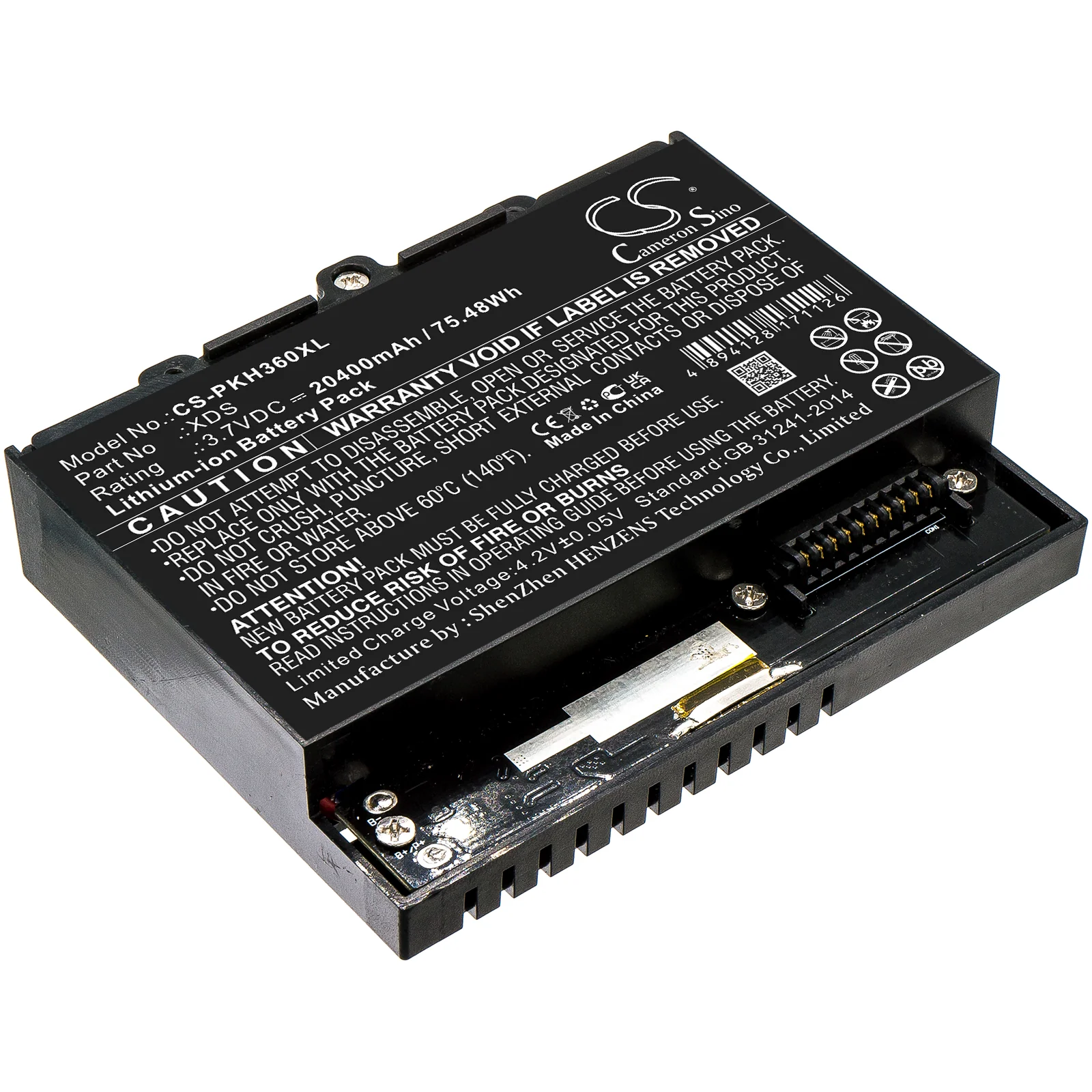 Peaktech 1360,Oszilloskop 1360,P 1340,P 1341,P 1355,P 1360,P 1362,P 1363,P 1370,P 1375,Oscilloscop Survey Multimeter and Equipment Replacement Battery - view 1