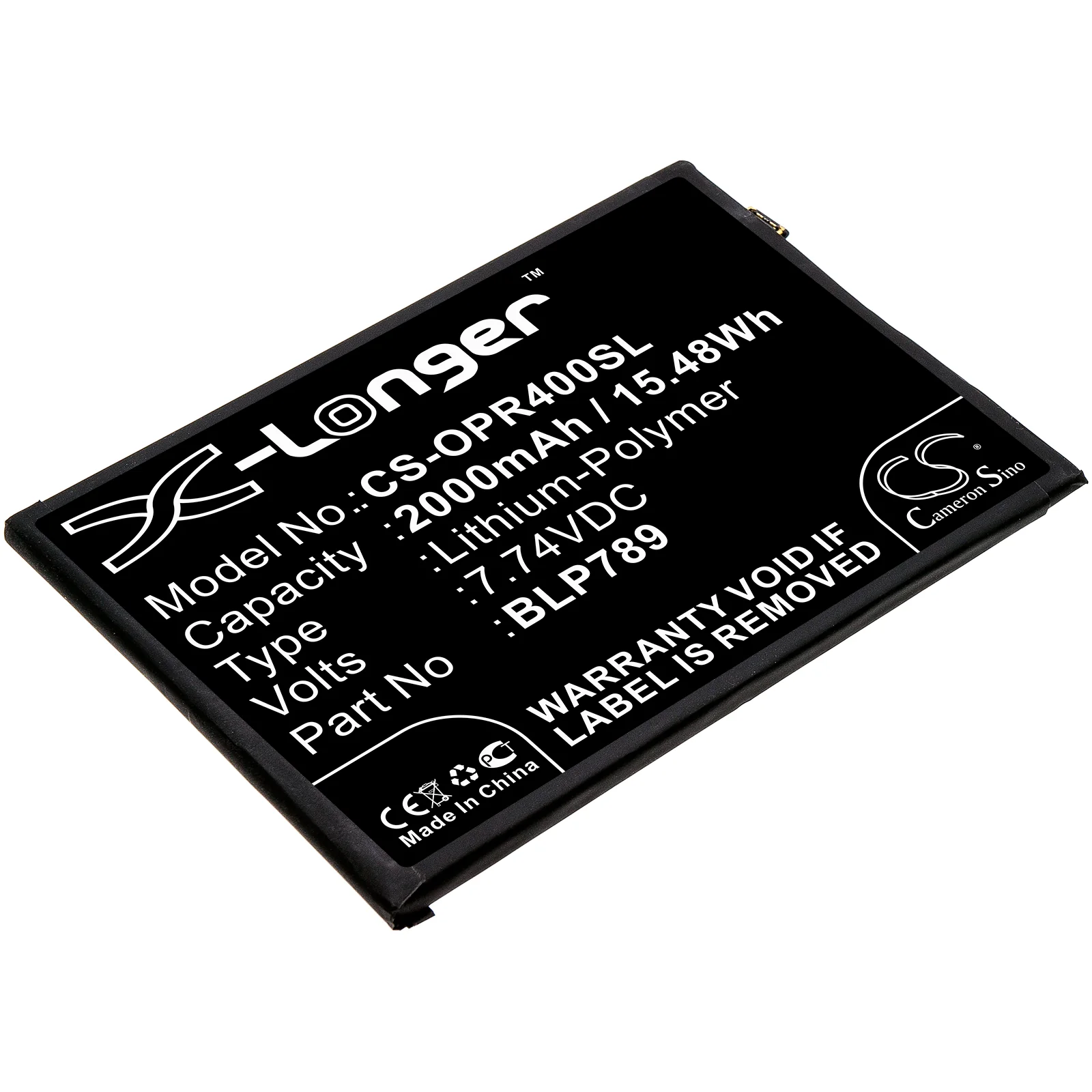 Oppo Reno 4 5G,PDPM00,PDPT00,CPH2091 Mobile Phone Replacement Battery - view 1