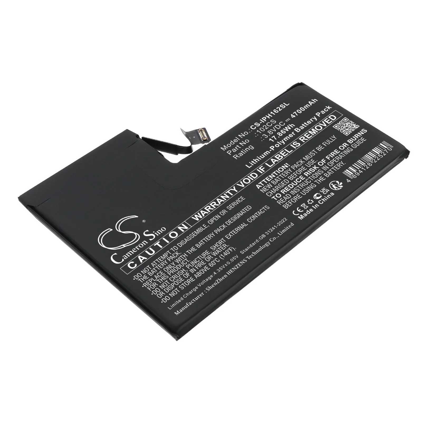 Apple A3084 , A3295, A3296, A3297,iPhone 16 Pro Max Mobile Phone Replacement Battery - view 1