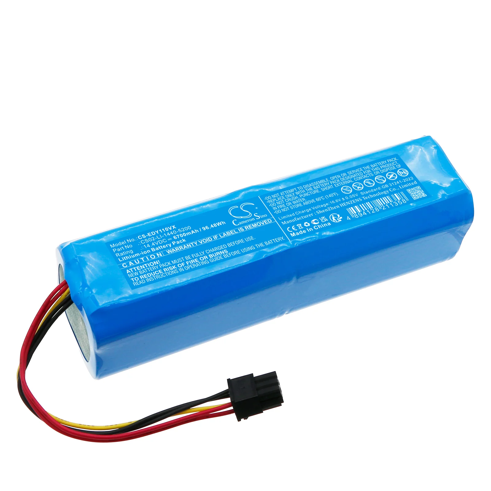Ecovacs Deebot Y1,Deebot Y1 Plus 6700mAh Vacuum Replacement Battery - view 1