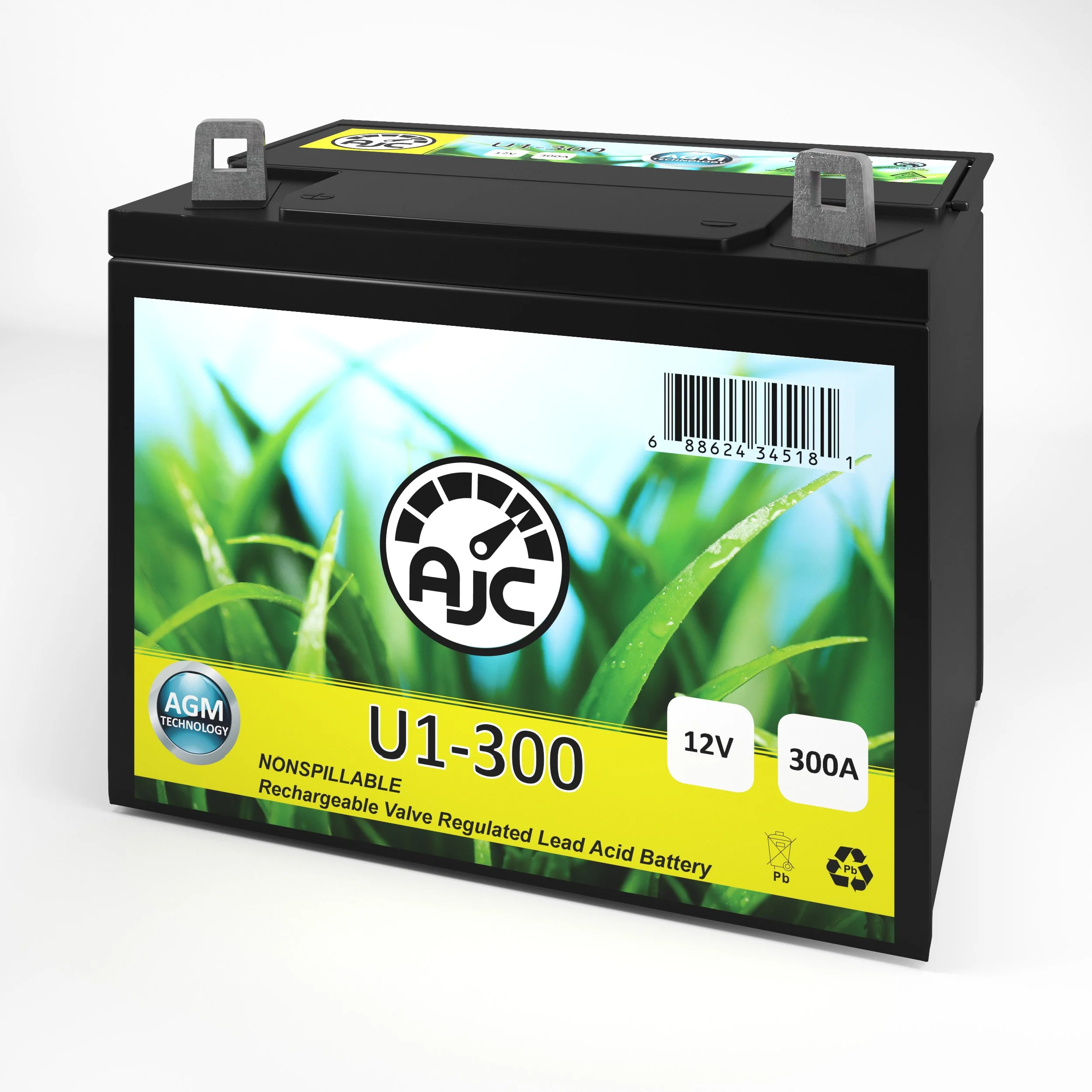AJC Battery Compatible with Grass Hopper 800 Series U1 Lawn Mower and Tractor Battery - view 1