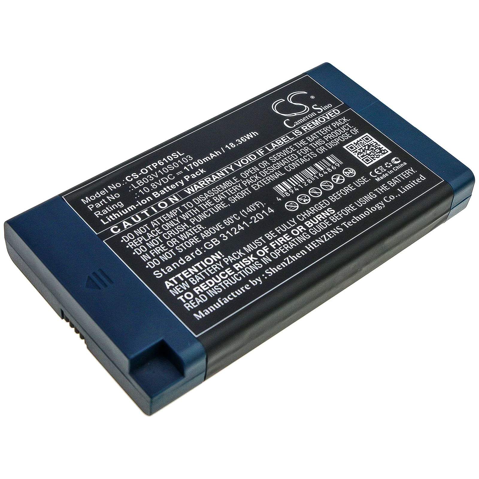 Opwill OTP6123,OTP6103,OPT6123L,OTP6105,OTP-6103,OTP-6123,OTP-6213L,OTP-6126 Survey Multimeter and Equipment Replacement Battery - view 1