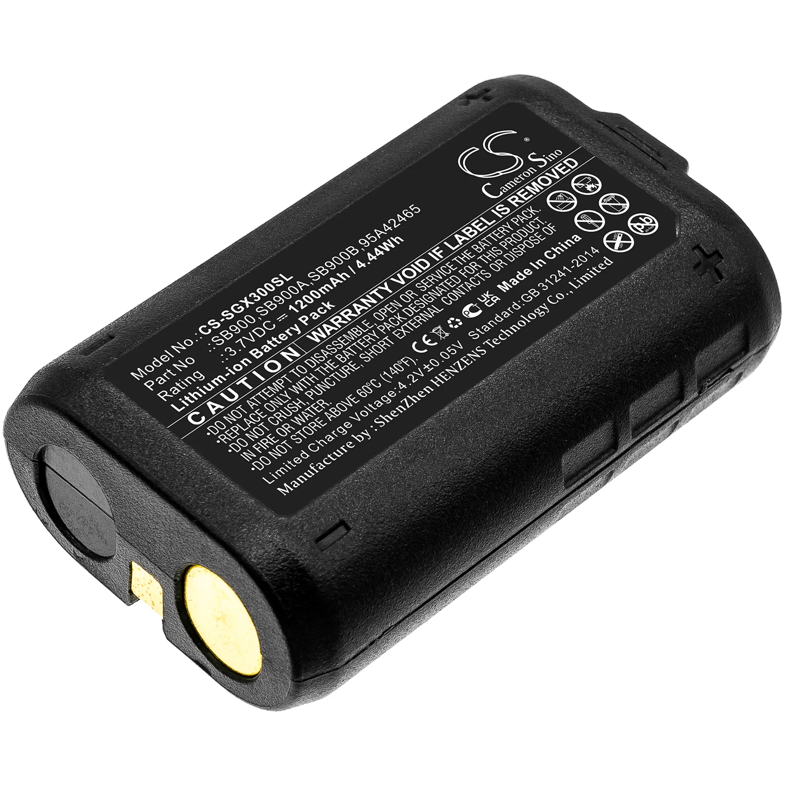 Shure P3RA,P9RA,P10R,PSM300,PSM900,PSM1000,QLX-D Digital Wireless Systems,ULX-D Digital Wireless Systems,ULXD Stage Monitor System Replacement Battery - view 1