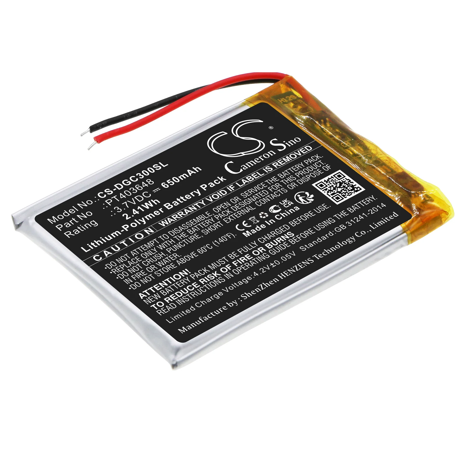 Denon AH-GC30 Headphone Replacement Battery - view 1
