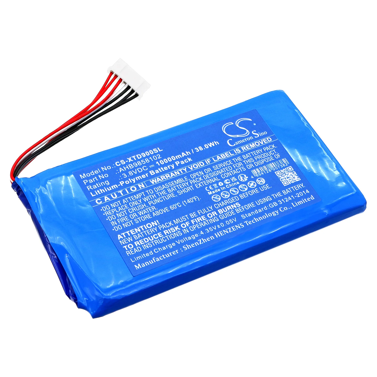 Xtool H6 Pro,H6 Pro Master,H6D Pro Diagnostic Tools,AutoProPAD G2 Turbo G2T Key Programmer 10.1 in. Screen Tabl Diagnostic Scanner Replacement Battery - view 1