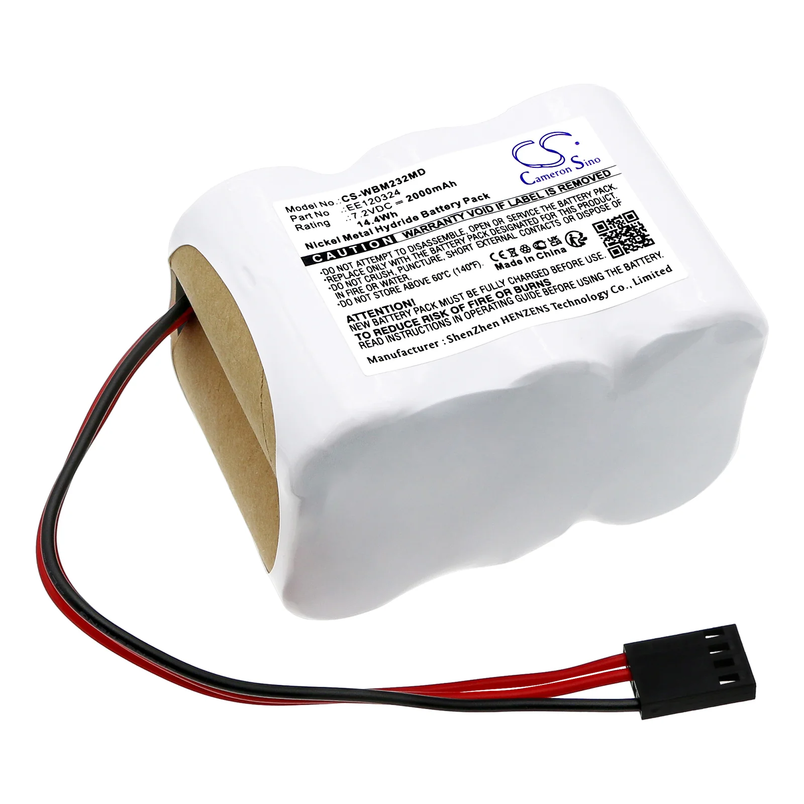 Welch-Allyn Manuel Audiometer 5200 AM232 Medical Replacement Battery - view 1