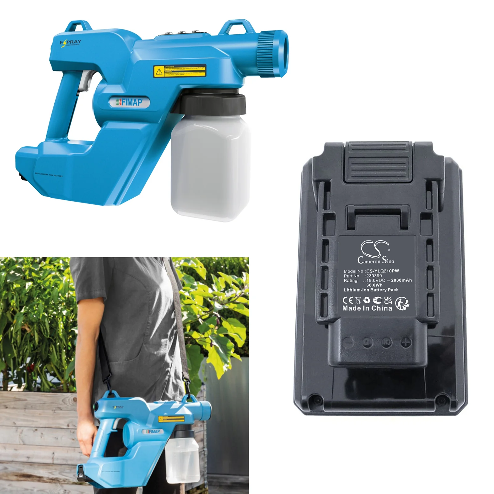 YILI YLQ2010D-B Power Tool Replacement Battery - view 1