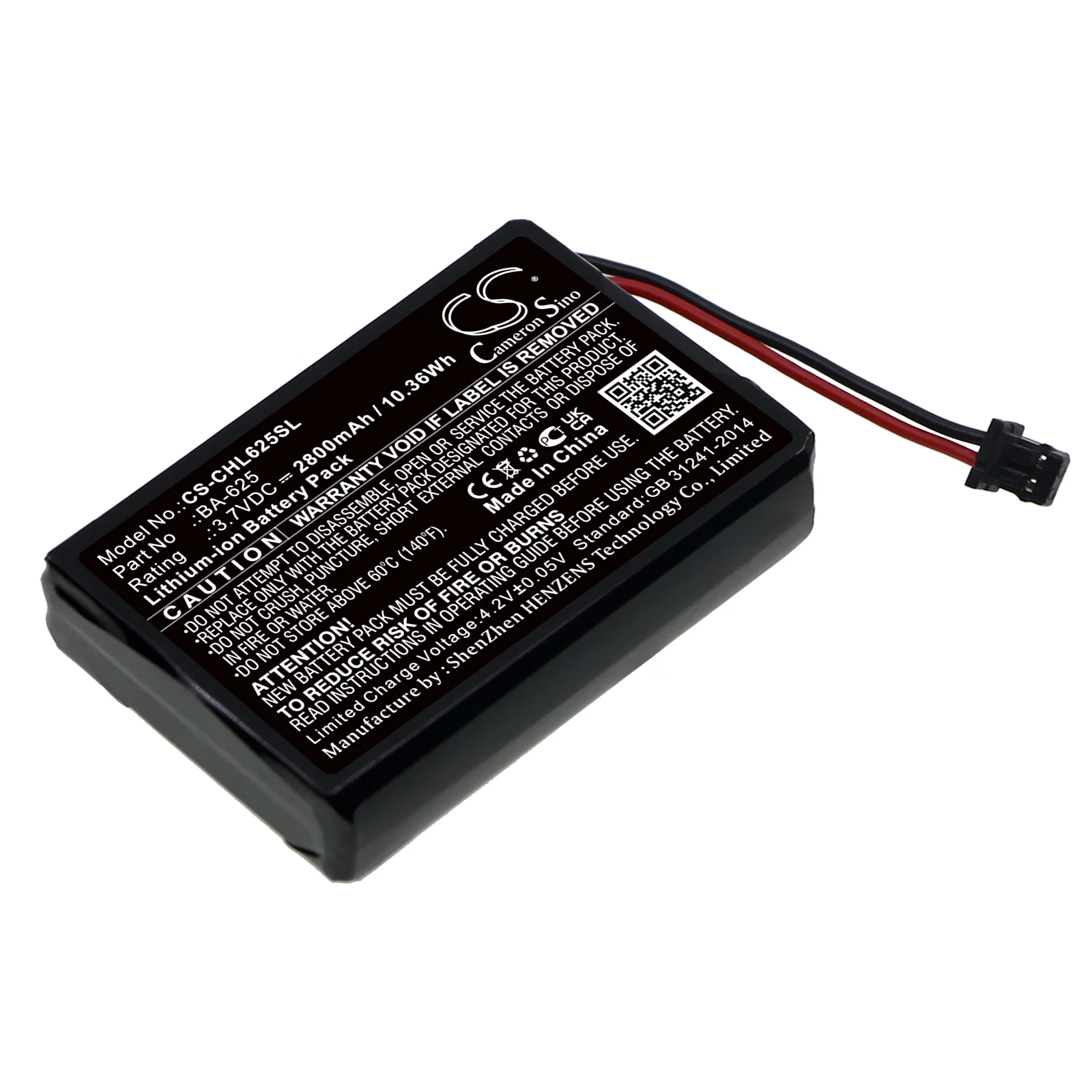 Cateye HL-EL625RC Bicycles Flashlight Replacement Battery - view 1