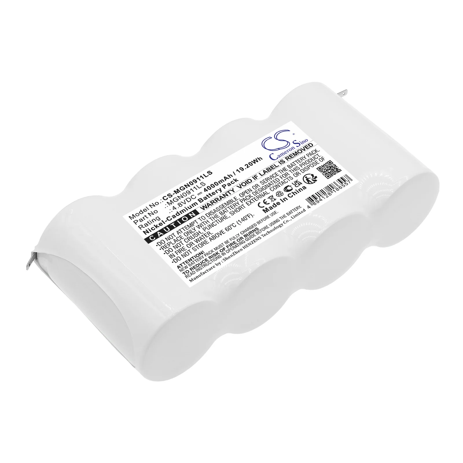 Schneider 4DH4-OT3,4DH4.OT3,4DH4OT3,4DH4-0LA3,4DH4.0LA3,BT03498,MGN9011,MGN9039 Emergency Light Replacement Battery - view 1