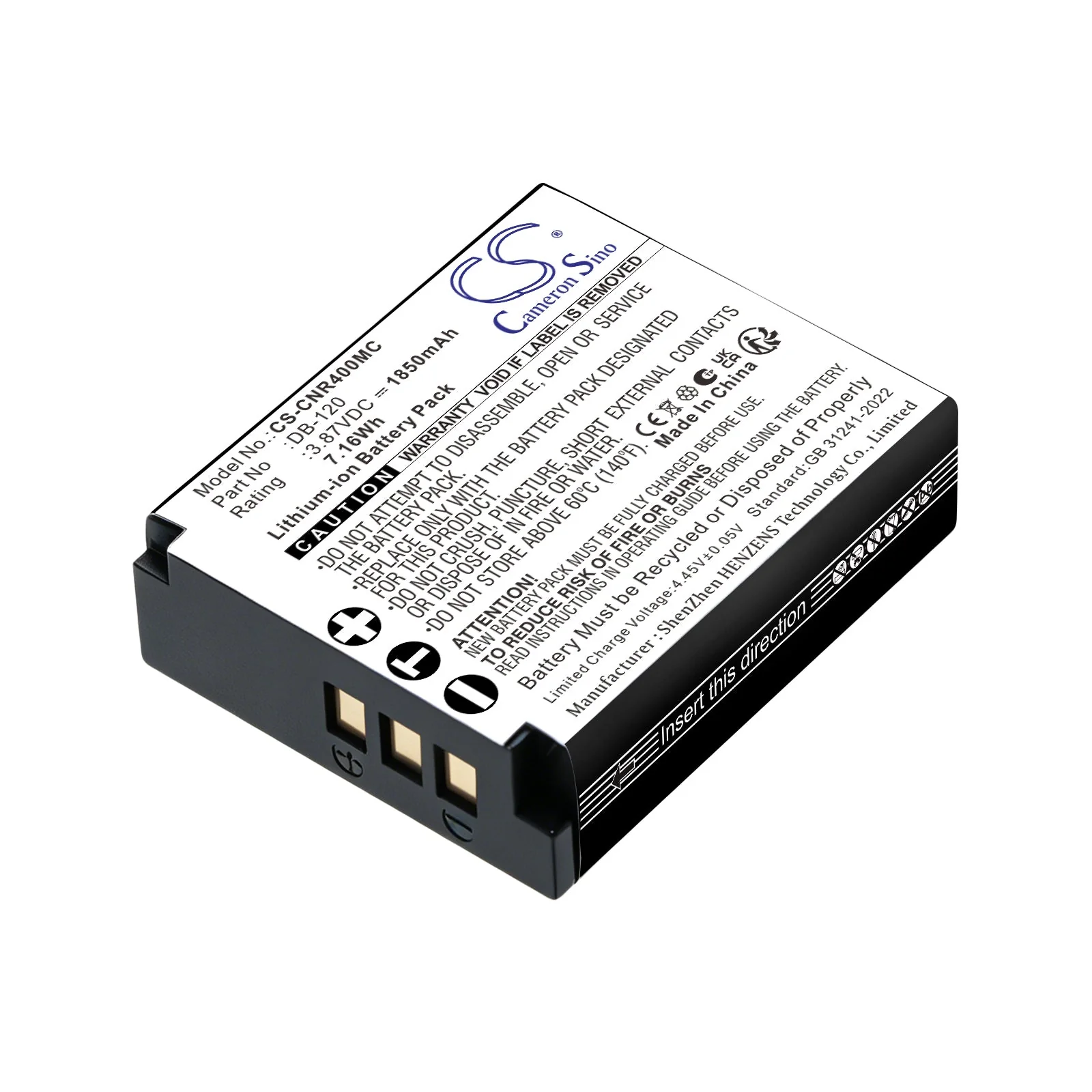 Ricoh GR IV R4 Camera Replacement Battery - view 1