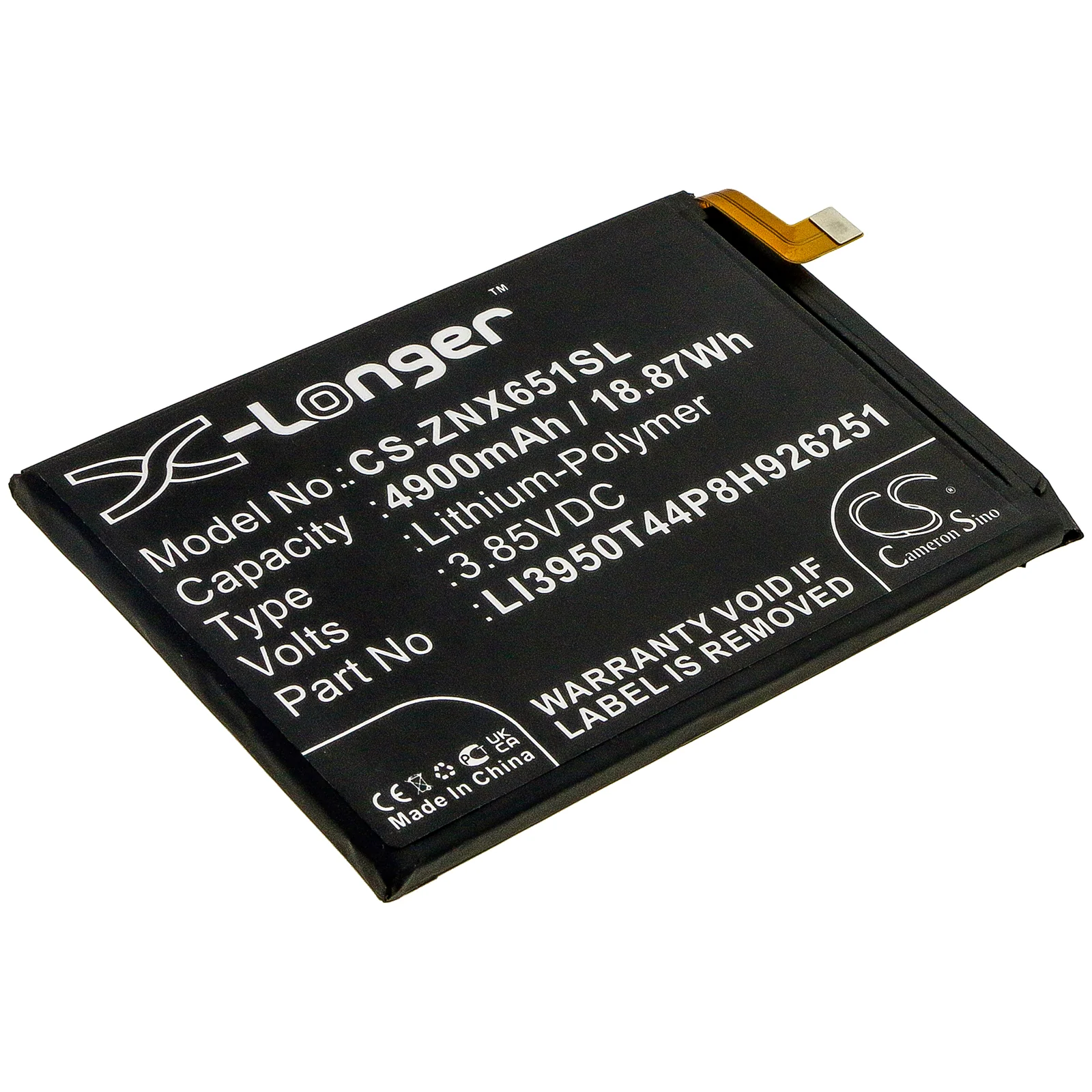 ZTE Nubia Play,Nubia Red Magic 5G Lite,Nubia Play 5G,NX651J Mobile Phone Replacement Battery - view 1