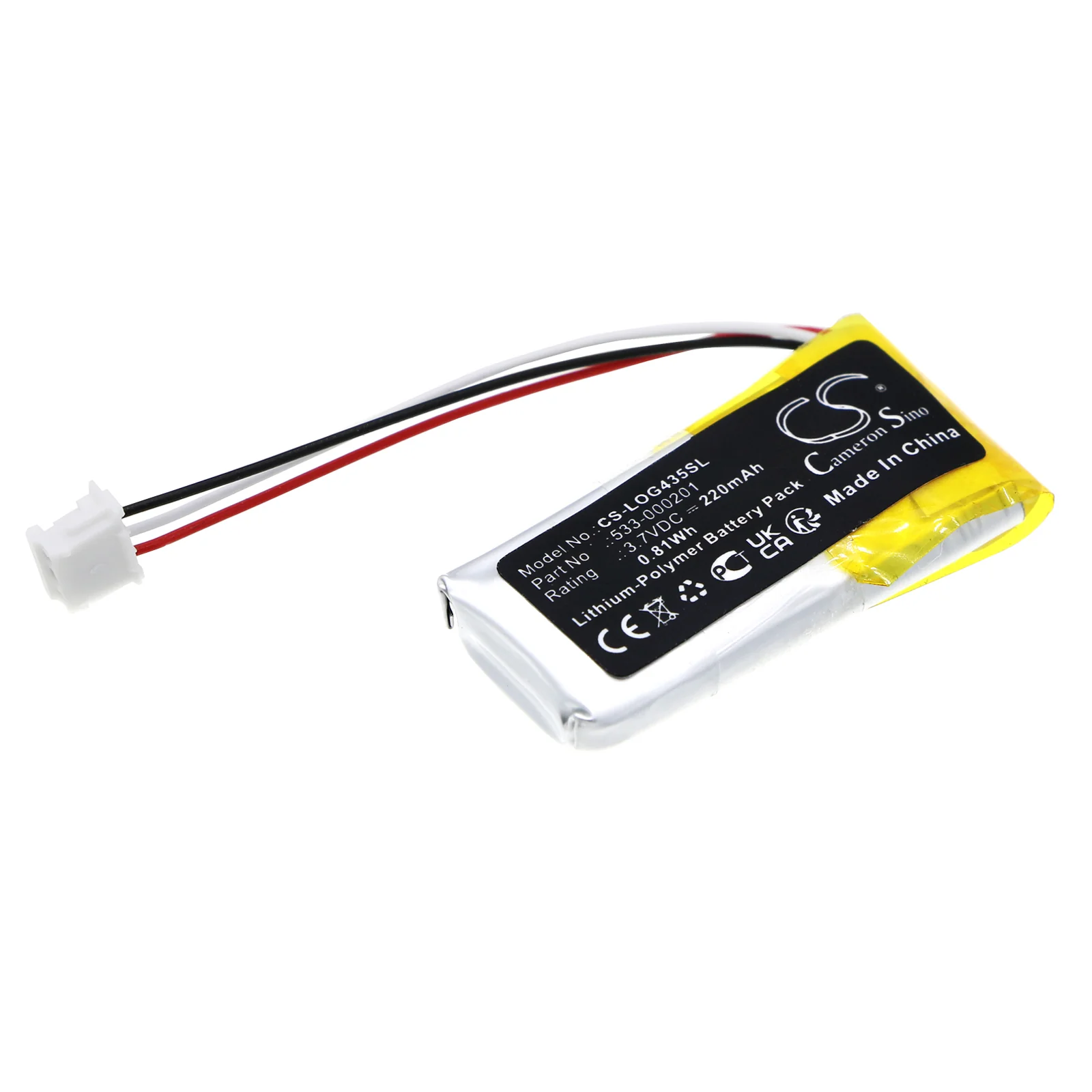 Logitech G435 Headphone Replacement Battery - view 1
