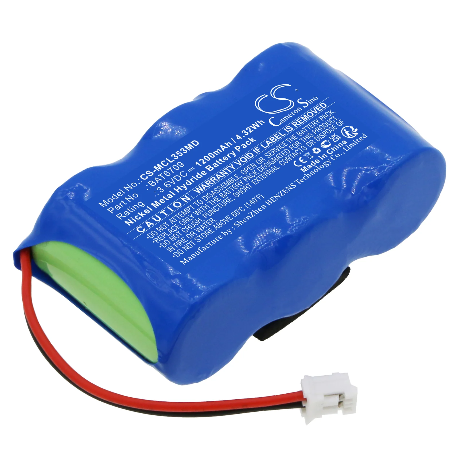 Micro Medical MicroLoop 3535 Spirometer Medical Replacement Battery - view 1
